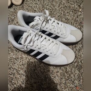 Adidas Women's White and Black Sneakers